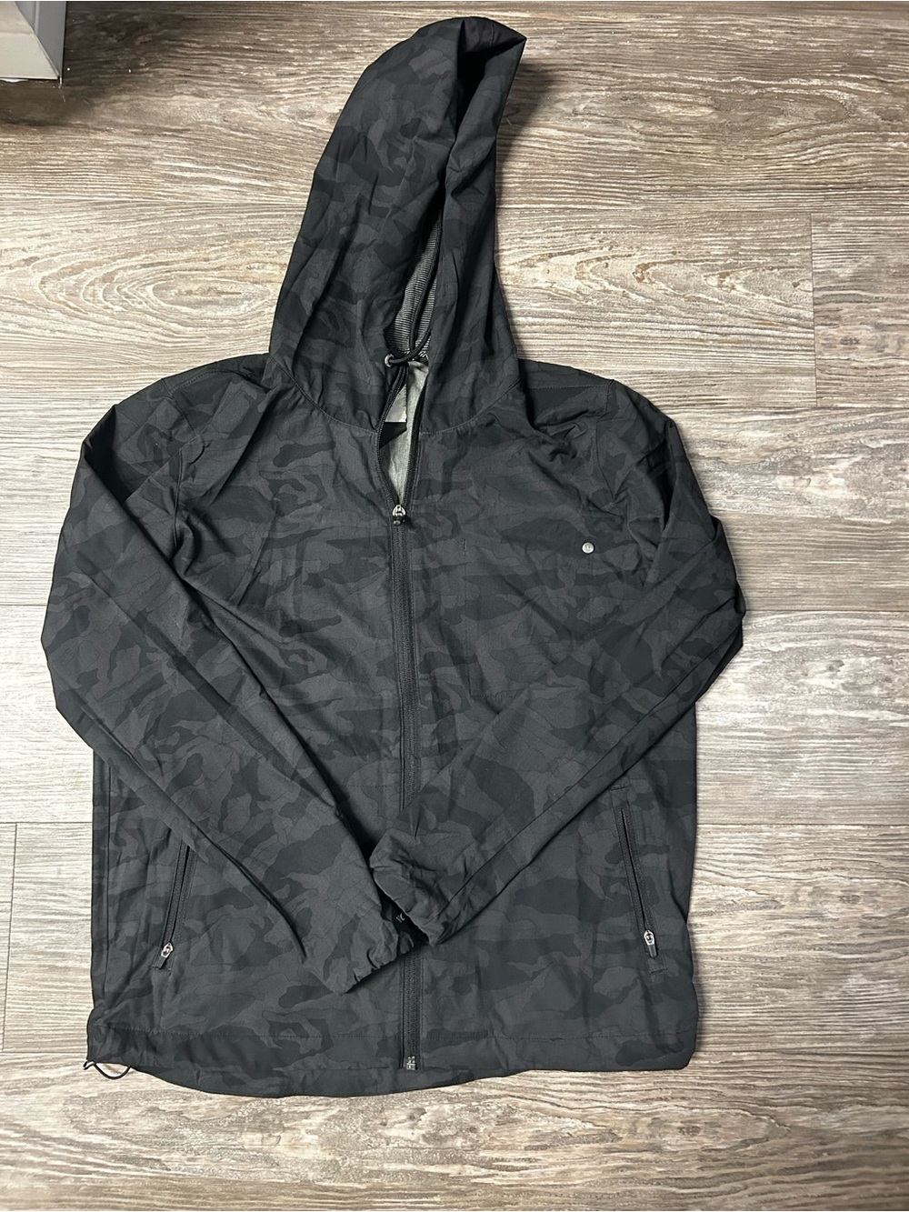 Vuori Black Camo Hooded Jacket